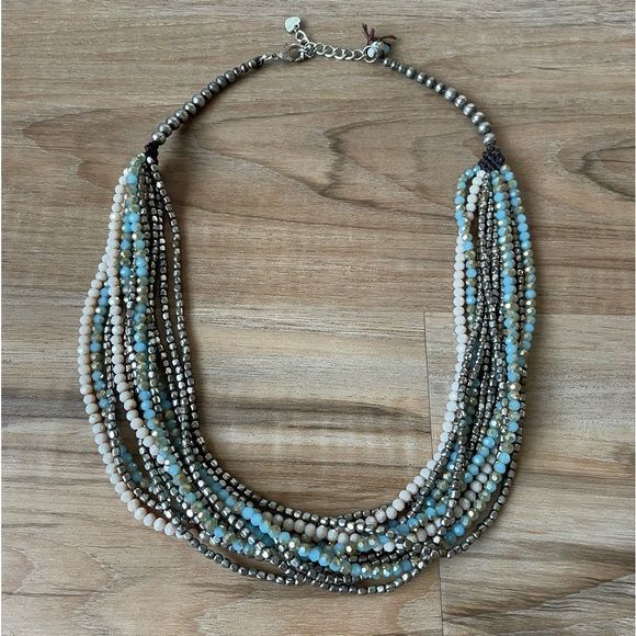 Beautiful Multi-String Colorful Beaded Necklace - Picture 3 of 16